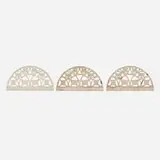 Charles Rohlfs, Lunettes for the Charles Rohlfs residence, Buffalo, New York, set of three, c. 1910, painted wood