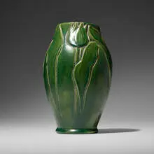 Denver Pottery, Denaura vase with tulips