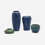 Hampshire Pottery, Collection of four vases