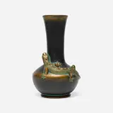 Norse Pottery, Rare vase with lizard