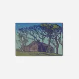 Margaret Jordan Patterson, Cape Cod House, 1914, woodcut in colors