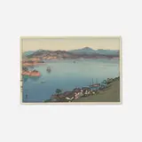 Hiroshi Yoshida, A Calm Day (from the Inland Sea, Second Series), 1930, woodcut in colors