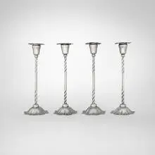 Marie Zimmermann, Floriform candlesticks, set of four