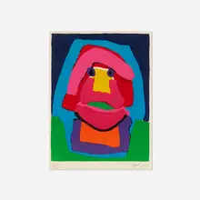 Untitled by Karel Appel, 1970, lithograph on paper, sold Oct 2017