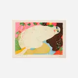 Walasse Ting, I Love to Eat Strawberries, 1977, lithograph on paper