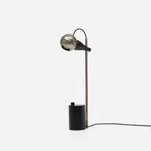 table lamp by Angelo Lelii, c. 1965, enameled brass, matte chrome-plated and steel, sold Oct 2017