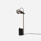 table lamp by Angelo Lelii, c. 1965, enameled brass, matte chrome-plated and steel, sold Oct 2017