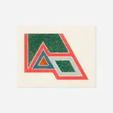 Sanbornville (from the Eccentric Polygons series) by Frank Stella, 1974, lithograph and screenprint on Arches paper, sold Oct 2017