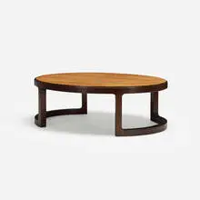 Edward Wormley, coffee table, c. 1967, stained mahogany, rosewood