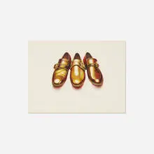 Hairy Shoes by Ed Paschke, 1971, color lithograph on paper, sold Oct 2017