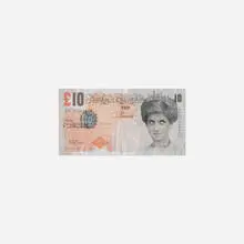 Di-Faced Tenner by Banksy, 2004, offset lithograph on paper, sold Oct 2017