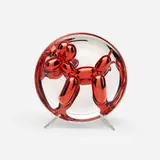Jeff Koons, Balloon Dog (Red), 2002, hand-glazed porcelain