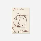 signed copy of Picaso: Graphic Art by Pablo Picasso, 1957/1960, printed paper, sold Oct 2017