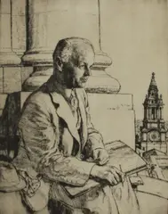 Malcolm Osborne, Untitled, sketching etching