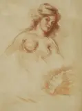 Albert de Belleroche, Untitled, Albert de Belleroche (1864-1944) Nude lithograph
