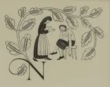 Eric Gill, Untitled, Physick: 44; St. Helena wood engraving image 71 x 41mm Collection: EG: 120