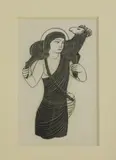 Eric Gill, Untitled, 1927 image 75 x 46mm Collection:134 EG Physick:490; 'Griffin and Motto' wood engraving