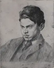 Augustus John, Untitled, circa 1903 etching and drypoint