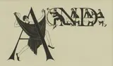 Eric Gill, Untitled, unpublished studio proof image 46 x 39mm; ‘T’ wood engraving image 24 x 20mm (3)