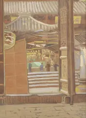 Anna Hotchkis, Untitled, watercolour 44 x 30.5cm; and another watercolour by Rosalind ...(?) 21 x 28cm (2) .