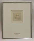 Berthold Loeffler, Untitled, 1874-1960) Der Tod pencil 8.5 x 8.5cm .