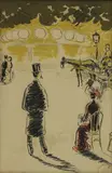 Kees van Dongen, Untitled, circa 1950 Lithograph printed in colours