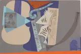 Ceri Richards, Untitled, Sanesi: 67 lithograph