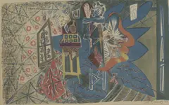 Ceri Richards, Untitled, Ceri Richards (1903-1971) 'Blue Shadow' lithograph