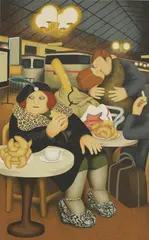 Beryl Cook, Untitled, Beryl Cook (1926-2008) 'Gare du Nord' silkscreen print