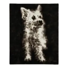 One Dog by Jiří Georg Dokoupil, 1990, candle soot on canvas, sold Mar 2026