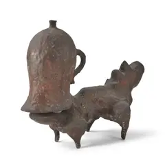 Saint Clair Cemin, Untitled (Form with Reversed Jar), 1987, bronze