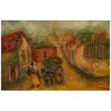 Issachar Ber Ryback, To Market, oil on canvas