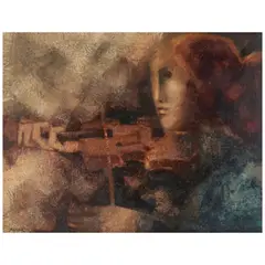 Violinista by Alvar Suñol Munoz-Ramos, oil on canvas, offered Mar 2026