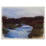 Wolf Kahn, Gihon River, Vermont, 1994, pastel on paper