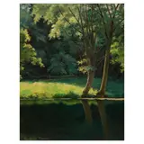 Paul-Émile Pissarro, L'Arbre au Bord de l'Eau, oil on canvas