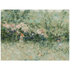 Andre Gisson, Women in the Garden, oil on canvas