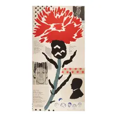 Donald Baechler, Thistle, 1999, Lithograph in colors on wove paper