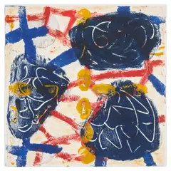 Katherine Bradford, Primary Briar, 1996, Monotype in colors with oil based dyes on BFK Rives paper