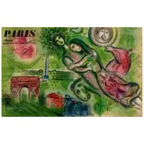 Marc Chagall, Romeo and Juliet (Sorlier p. 96), 1964, Lithographic poster in colors on wove paper