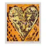 Jim Dine, Heart for Film Forum (Carpenter 60), 1993, Woodcut in colors on wove paper