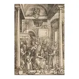 Albrecht Durer, Glorification of the Virgin, from the series The Life of the Virgin (Bartsch 95, Meder 207), c. 1504, Woodcut on laid paper with a double-headed eagle watermark, from the Latin edition of 1511, without text, trimmed to the borderline