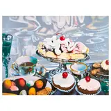 Audrey Flack, Banana Split Sundae, from Presidential Portfolio, 1980, Screenprint and photolithograph in colors with embossing on wove paper