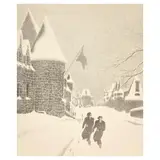 Ellison Hoover, Canadian Snow Storm, c. 1940, Lithograph on wove paper