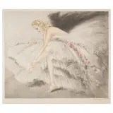 Louis Icart, Fair Dancer (Holland, Catania & Isen 464), 1939, Etching and aquatint in colors with handcoloring on Rives BFK paper