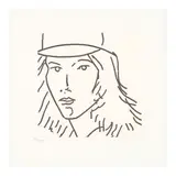 Alex Katz, Gloria 6; Gloria 9, from Gloria (2 works)  (Cantz 400; 403), 2005, Two etchings on wove paper, each numbered in pencil by another hand 92/100, from the book edition of 100