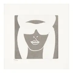 Gloria 12; Gloria 25, from Gloria (2 works)  (Cantz 406; 419) by Alex Katz, 2005, Two etchings on wove paper, each numbered in pencil by another hand 92/100, from the book edition of 100, sold Jan 2026