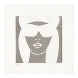 Alex Katz, Gloria 12; Gloria 25, from Gloria (2 works)  (Cantz 406; 419), 2005, Two etchings on wove paper, each numbered in pencil by another hand 92/100, from the book edition of 100
