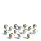 Jeff Koons, Illy Collection 2004 Coffee Mugs (14 works), 2004, A group of 14 porcelain mugs, each stamp signed on the underside, each dated and numbered variously from 304 to 6423
