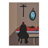 Jacob Lawrence, No. 4 His Adventures Failing Him, He Accepted Poverty, from The Legend of John Brown (Nesbett L77-5), 1977, Screenprint in colors on Domestic Etching paper, an unsigned proof aside from the edition of 60