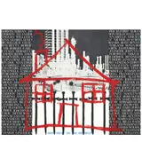 Robert Longo, Untitled (Monument to the Homeless), 1986, Screenprint in colors on wove paper